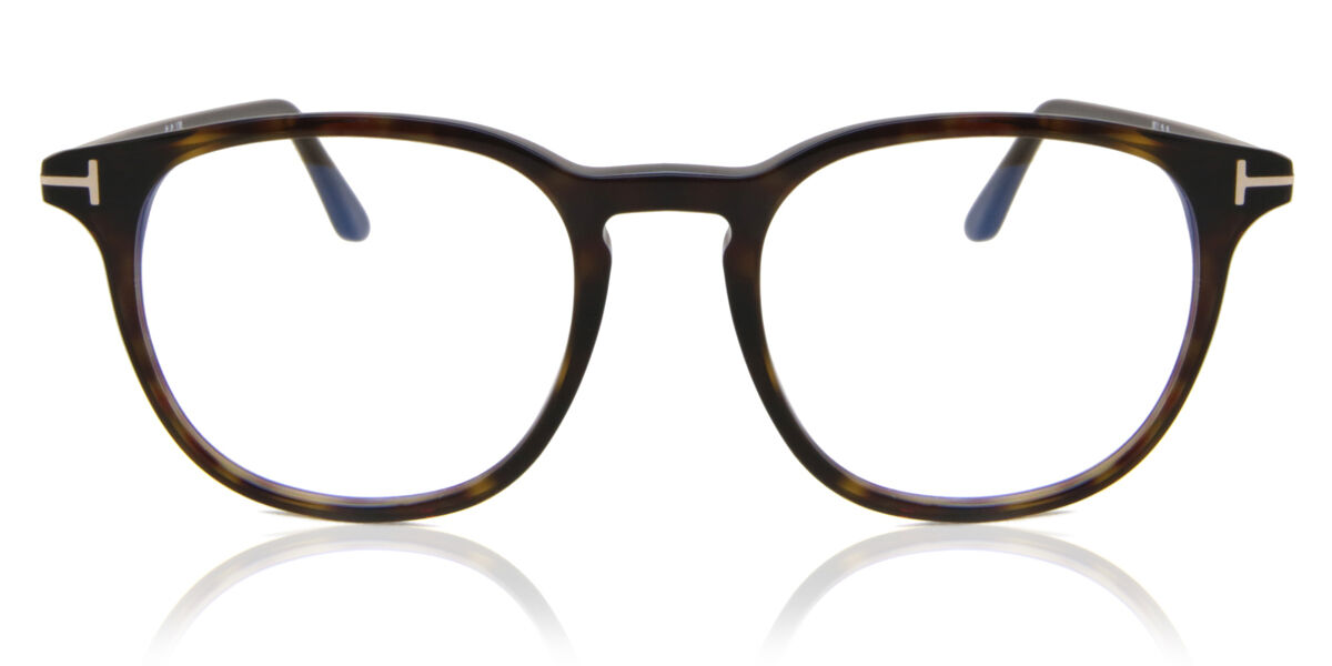 Tom Ford FT5832-B 052 Blue-Light Block Oval Dark Tortoise