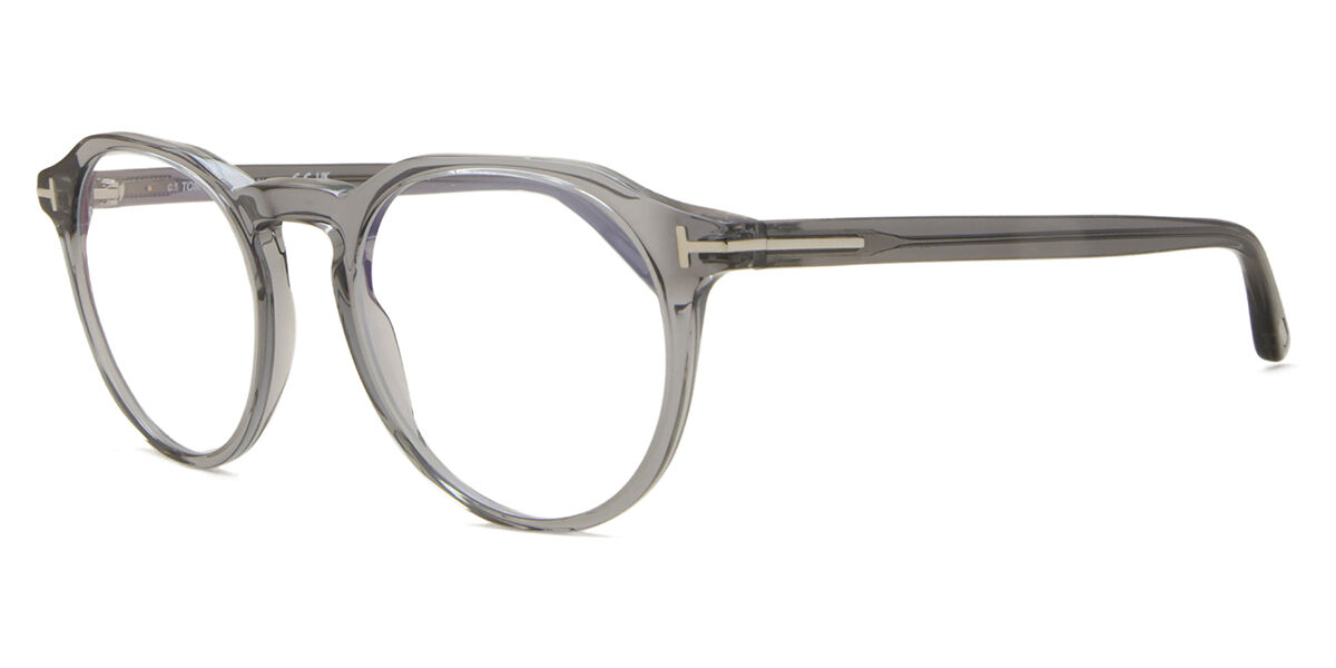 Tom Ford FT5833-B 020 Blue-Light Block Oval Transparent Grey