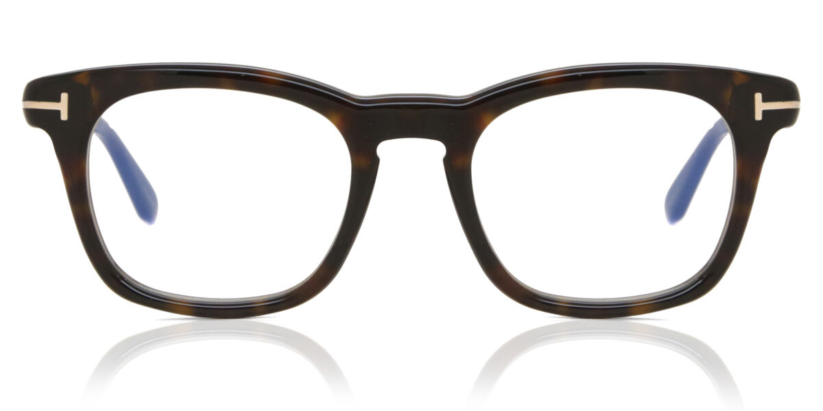 Tom Ford FT5870-B 052 Blue-Light Block Square Dark Tortoise