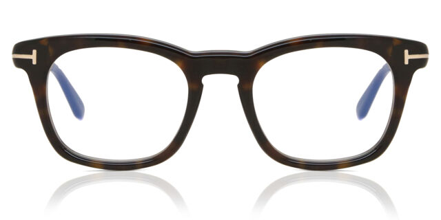 Tom Ford Oversized Tortoiseshell Blue Block Opticals w. Magnetic Sunglasses BLUE BLOCK SQUARE OPTICALS WITH CLIP ON SUNGLASSES | TOM  main image 4