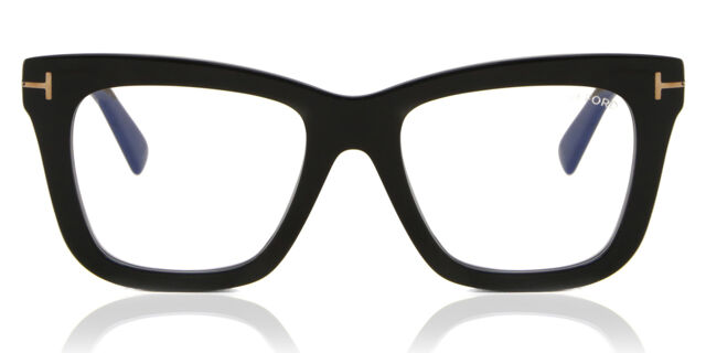 Tom Ford FT5881-B 001 Blue-Light Block Cat Eye Shiny Black  display picture 2