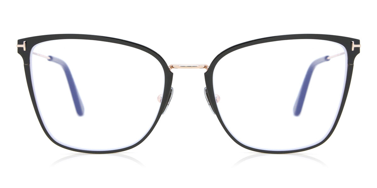 Tom Ford FT5839-B 001 Blue-Light Block Square Shiny Black