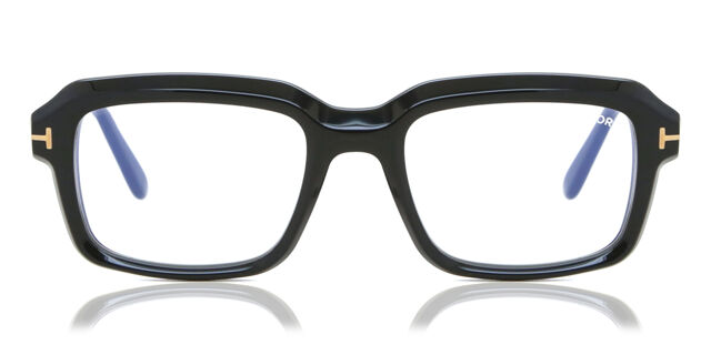 Tom Ford FT5888-B 001 Blue-Light Block Rectangle Shiny Black  display picture 1