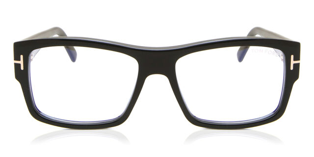 Tom Ford FT5941-B 001 Blue-Light Block Rectangle Shiny Black  display picture 1