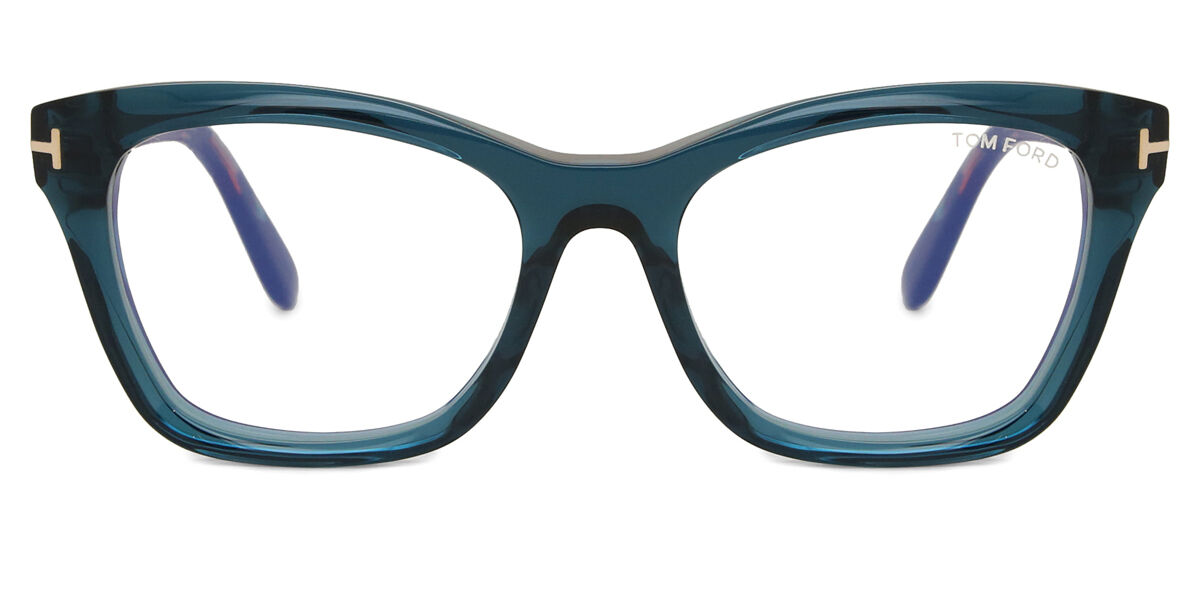Tom Ford FT5909-B 092 Blue-Light Block Cat Eye Transparent