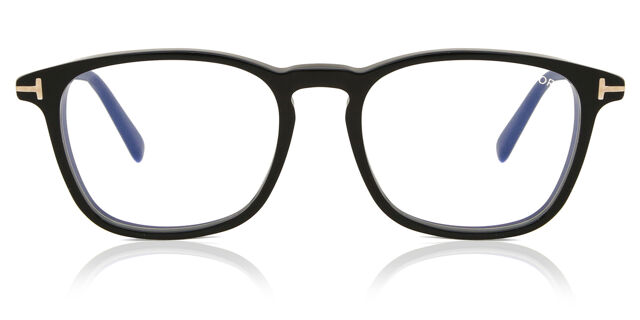 Tom Ford FT5960-B 001 Blue-Light Block Square Shiny Black  display picture 3