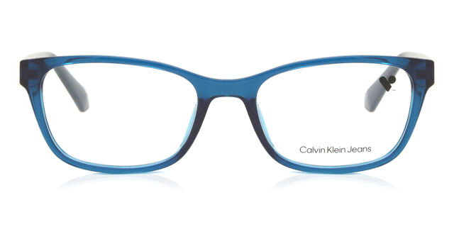 Calvin Klein Jeans unisex Translucent Blue Rectangular Eyeglasses Calvin Klein Jeans CKJ24616 405 Full Rim Transparent Sky  main image 4