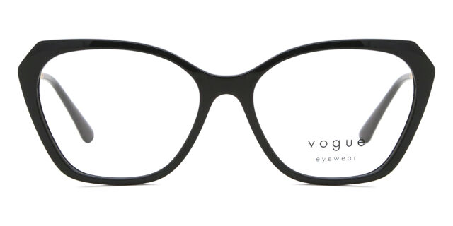 NEW VOGUE EYEWEAR women\'s vo5522 w44 eyeglasses in black Vogue Eyewear VO5522 W44 Black Eyeglasses for Woman  main image 2