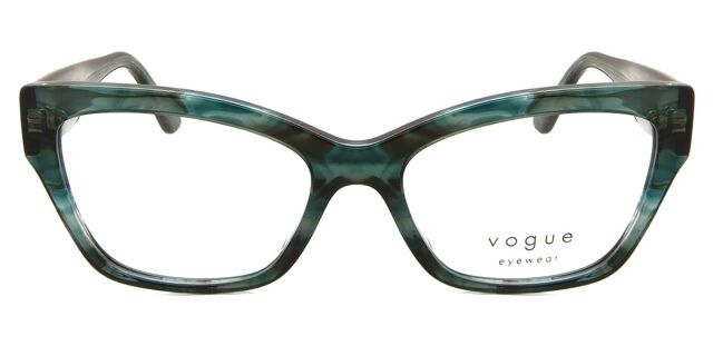 Vogue Eyewear VO5523 3088 Cat Eye Green Tortoise Eyeglasses  display picture 2