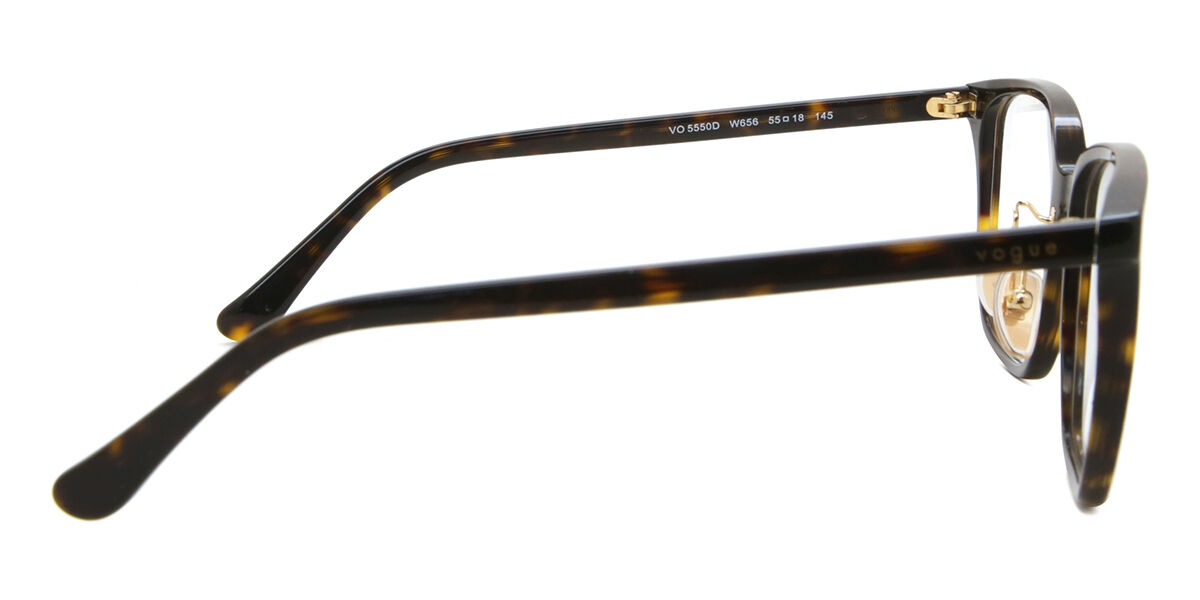 Vogue Eyewear VO5550D Asian Fit W656 Square Dark Tortoise
