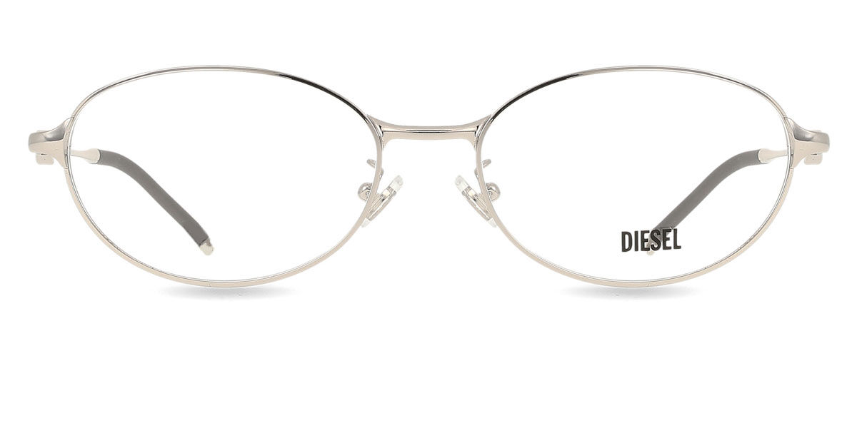 Diesel DL5004D Asian Fit 1001 Shiny Silver Eyeglasses