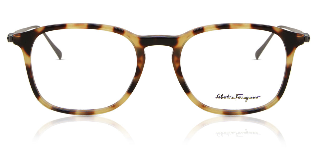 Salvatore Ferragamo SF 2846 281 Square Vintage Tortoise Eyeglasses Salvatore Ferragamo SF 2846 281 Square Vintage Tortoise Eyeglasses