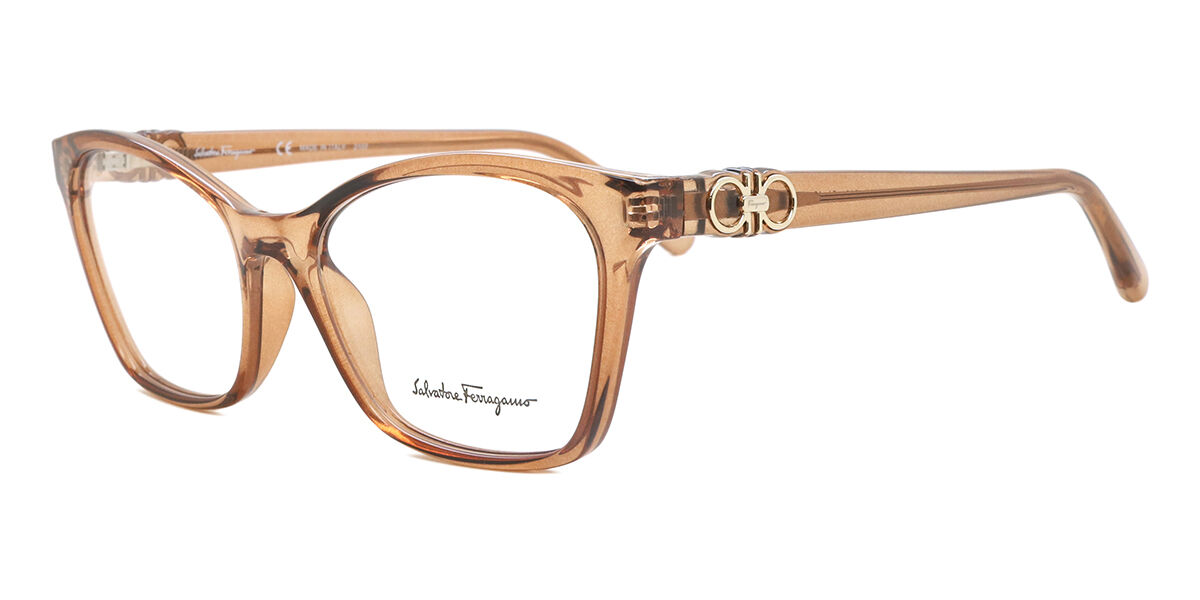 Salvatore Ferragamo SF 2902 210 Cat Eye Transparent Brown