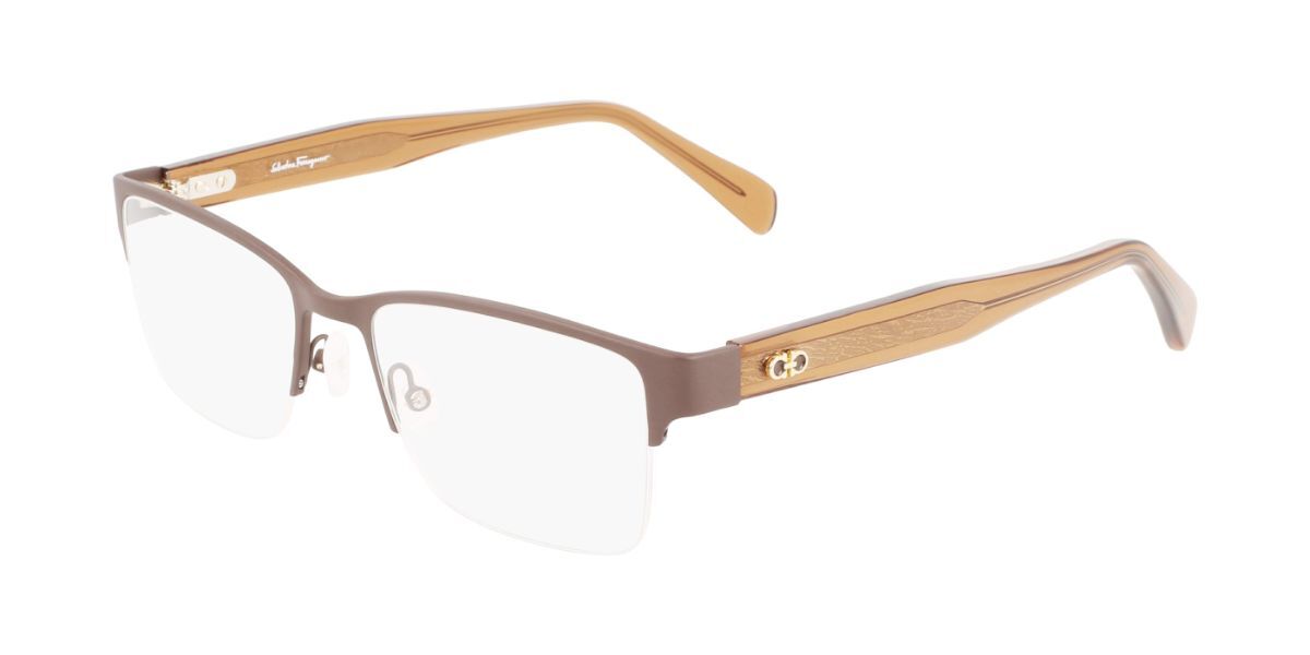Salvatore Ferragamo Semi-rimless Eyeglasses – Premium Quality