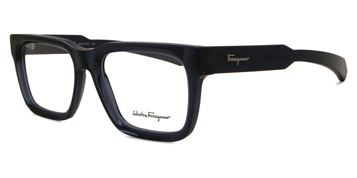 Salvatore Ferragamo SF 2941 456 Square Transparent Dark Blue