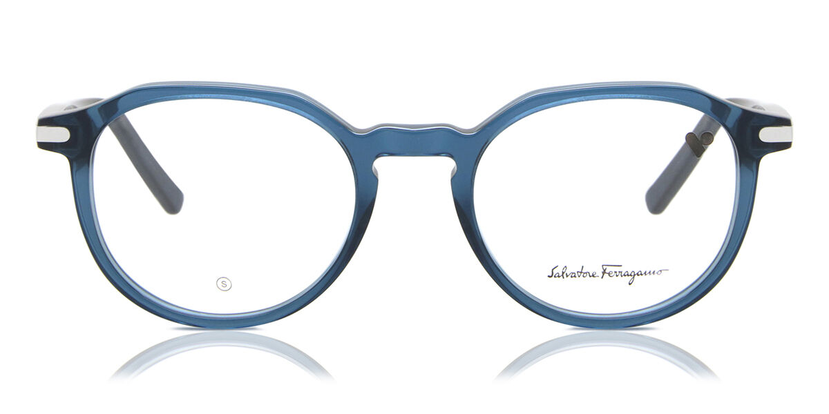Salvatore Ferragamo SF 2955 414 Oval Transparent Navy Blue