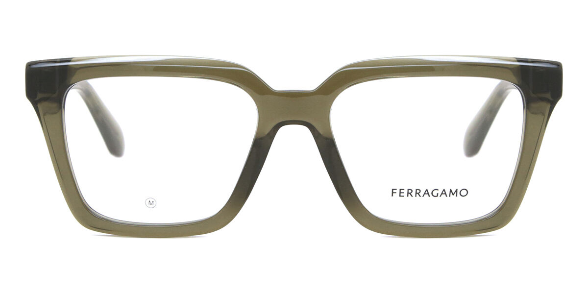 Salvatore Ferragamo SF 2985 320 Transparent Khaki Green Eyeglasses