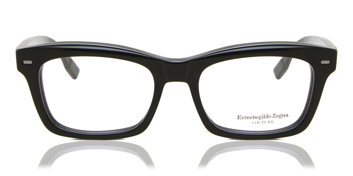Ermenegildo Zegna ZC5006 001 Rectangle Black Eyeglasses