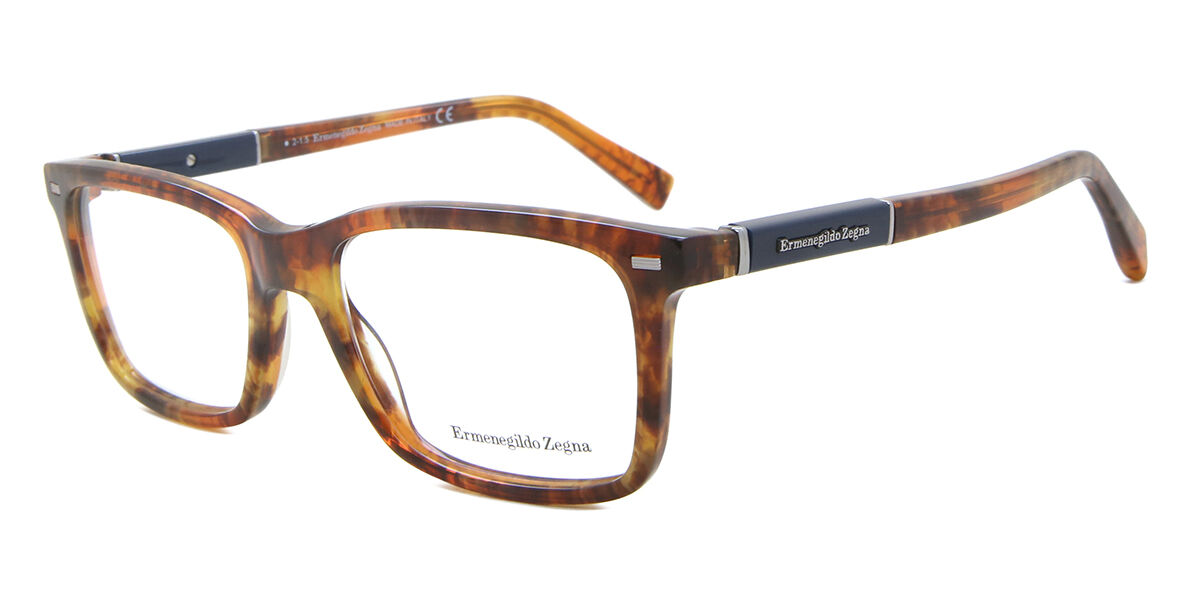 Ermenegildo Zegna EZ5037 054 Rectangle Tortoise Eyeglasses