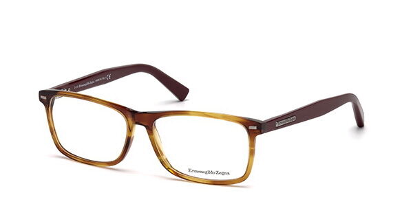 Ermenegildo Zegna EZ5056 069 Rectangle Tortoise Eyeglasses