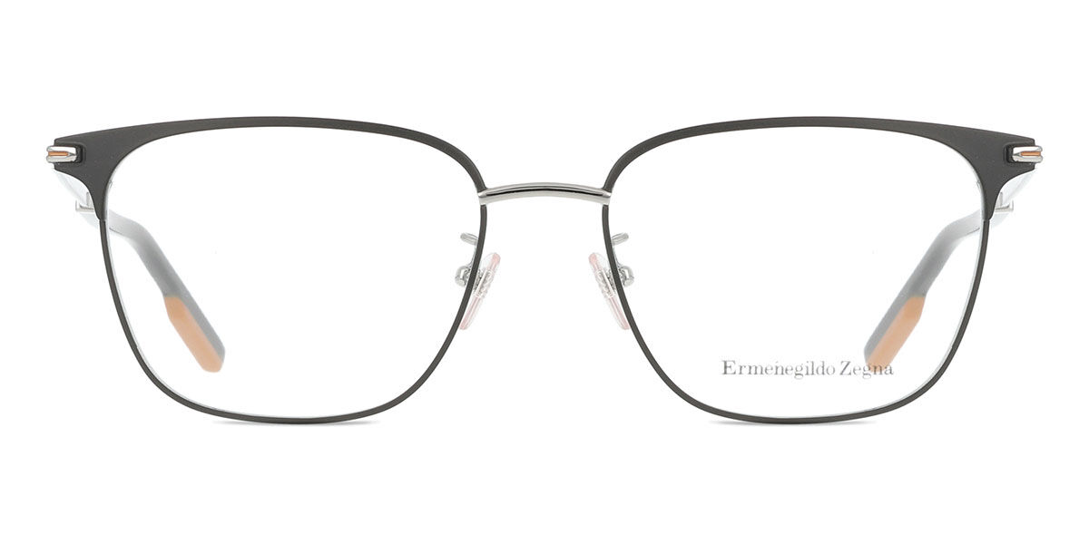 EZ5145F Asian Fit 001 Square Shiny Black Eyeglasses