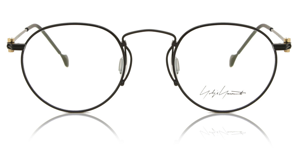Yohji Yamamoto Look 006 M001 Oval Black Eyeglasses