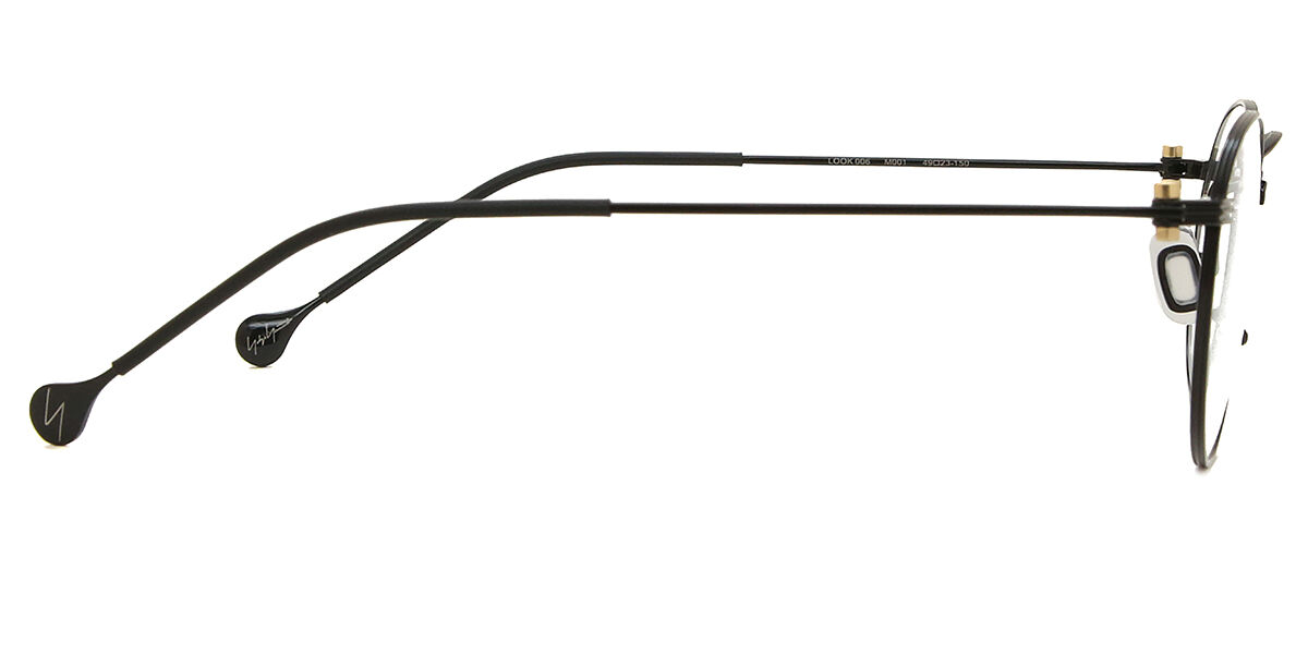 Yohji Yamamoto Look 006 M001 Black Eyeglasses | SmartBuyGlasses US