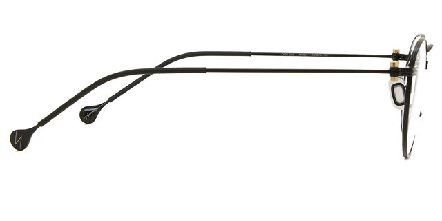 Yohji Yamamoto Look 006 M001 Oval Black Eyeglasses  display picture 3