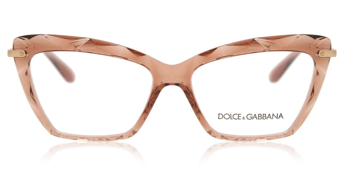 Dolce & Gabbana DG5025 Faced Stones 3148 Cat Eye Pink Eyeglasses