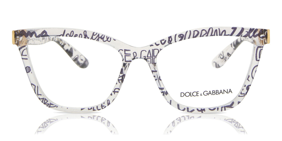 Dolce & Gabbana DG5076 3314 Cat Eye Transparent Graffiti
