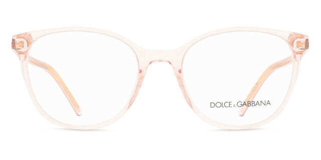 Dolce & Gabbana DG3425 3148 Oval Transparent Pink Eyeglasses  display picture 1