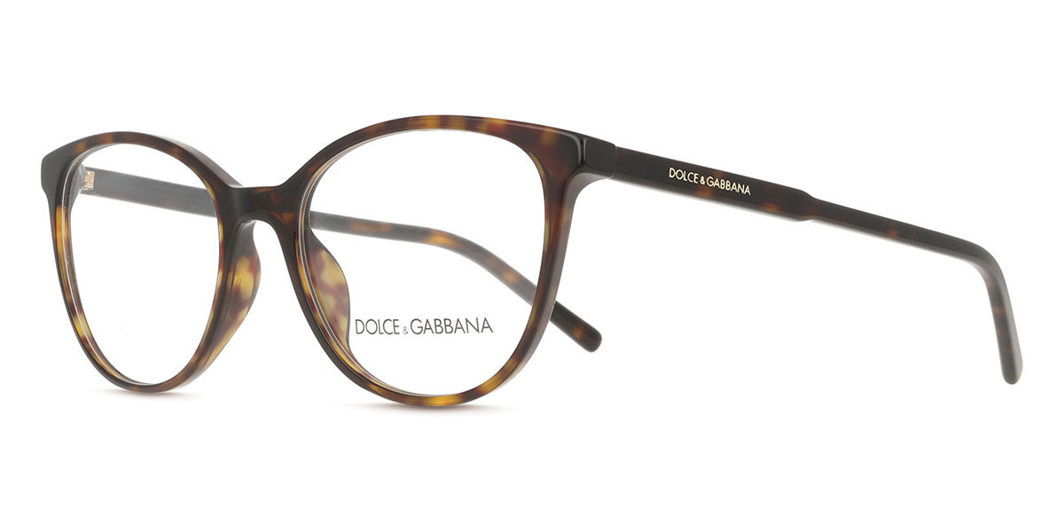 Dolce & Gabbana DG3425 502 Oval Shiny Dark Tortoise Eyeglasses