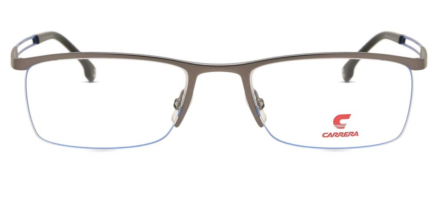 Carrera 8901 V6D Rectangle Matte Dark Ruthenium Silver Eyeglasses ...