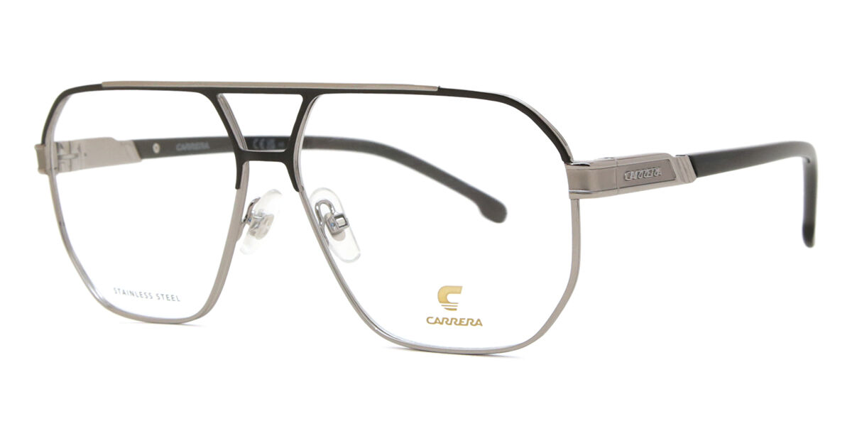 Carrera 1135 RZZ Pilot Dark Ruthenium Silver Top Matte Black