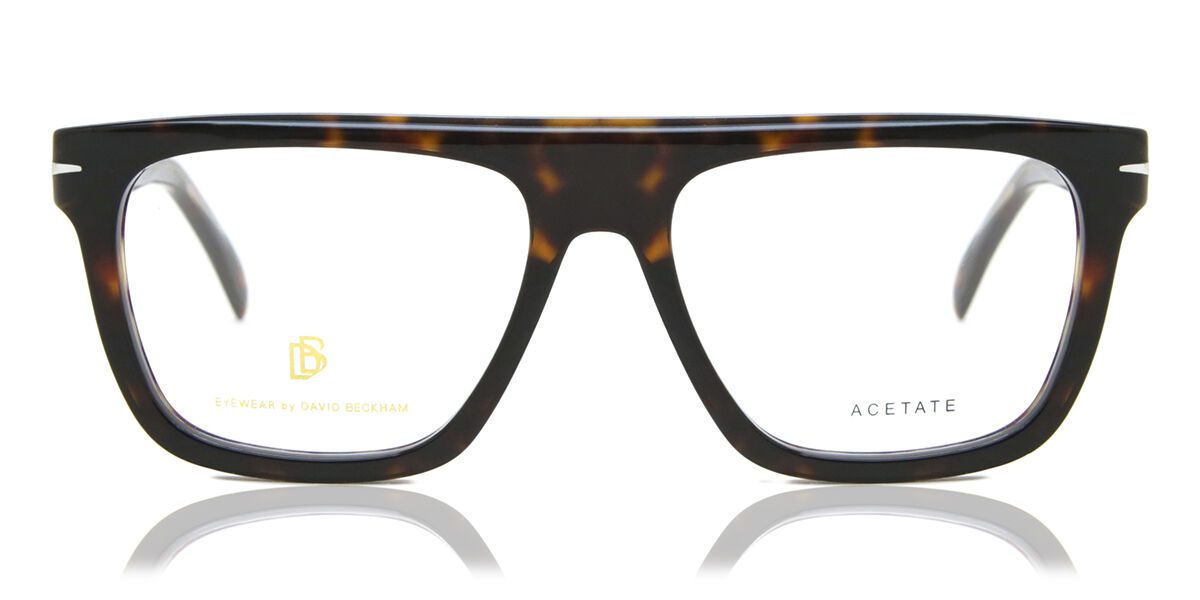 David Beckham DB 7096 086 Square Dark Tortoise Eyeglasses