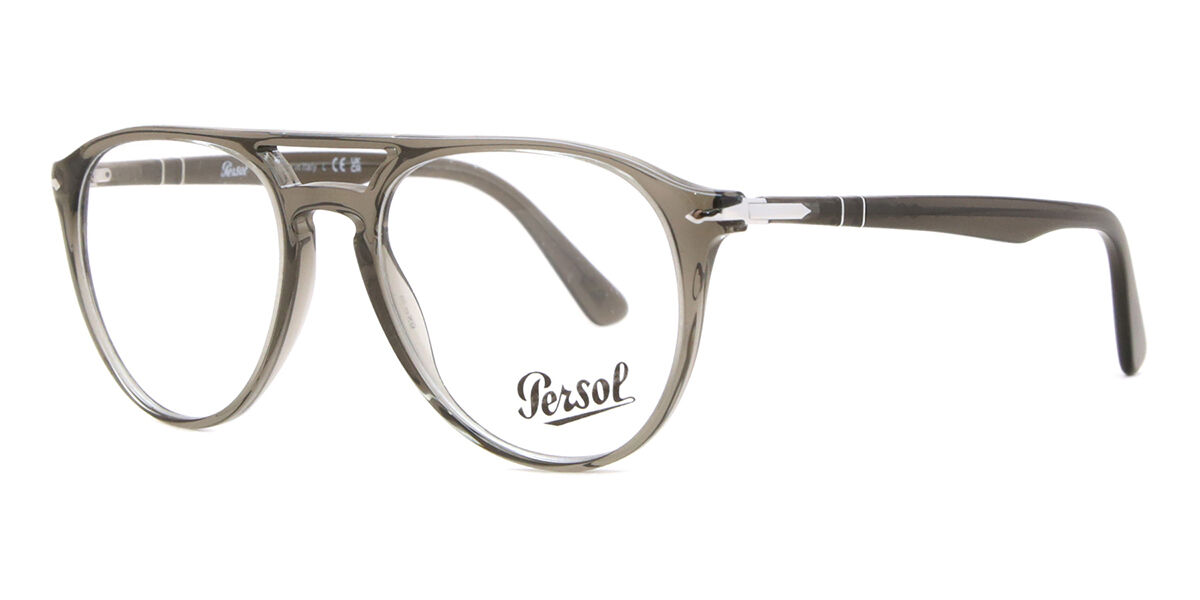 Persol PO3160V 1201 Pilot Transparent Smoke Grey Eyeglasses