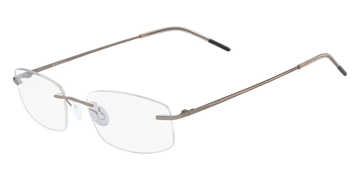 Pure AIRLOCK WISDOM 200 710 Rectangle Satin Sand Brown Eyeglasses ...