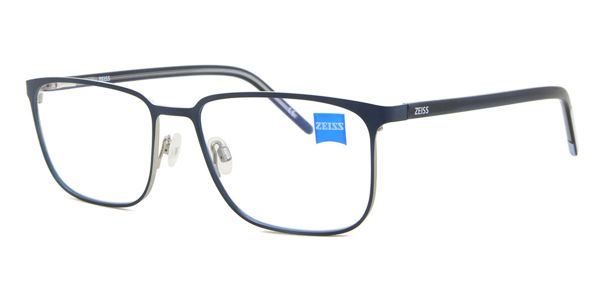Zeiss ZS22400 410 Rectangle Matte Navy Blue Eyeglasses