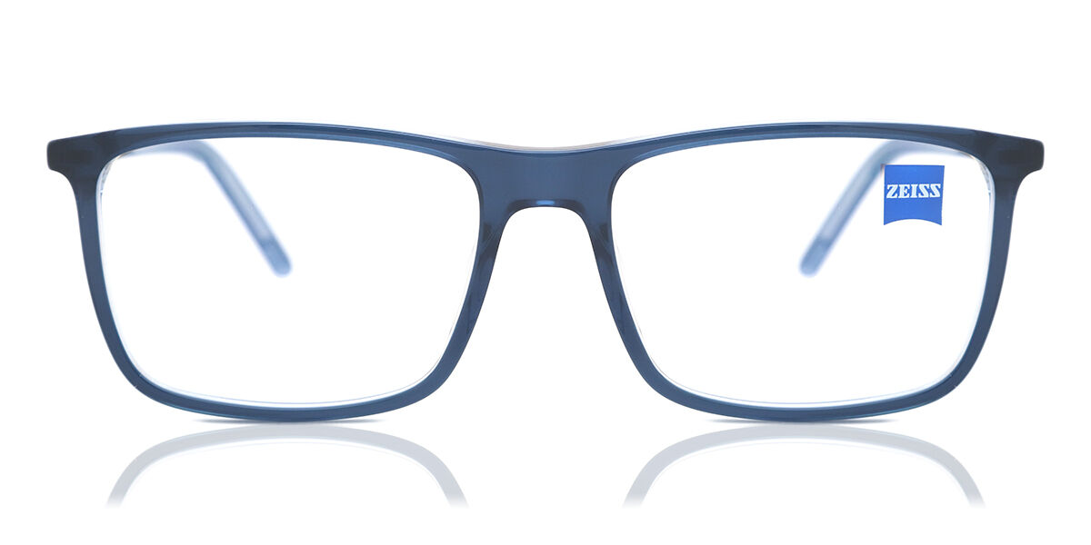 Zeiss ZS22500 413 Square Transparent Denim Blue Eyeglasses