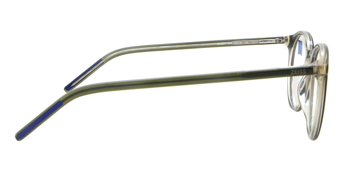 Zeiss ZS22501 314 Round Transparent Cargo Green Eyeglasses