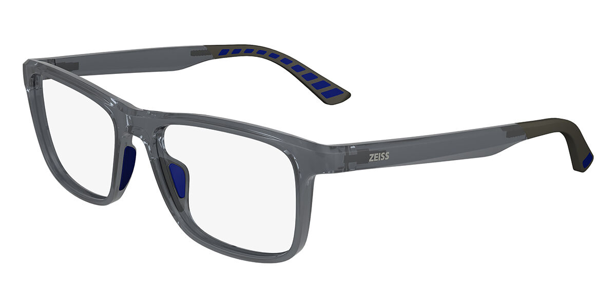 Zeiss ZS23538 030 Rectangle Transparent Grey Eyeglasses