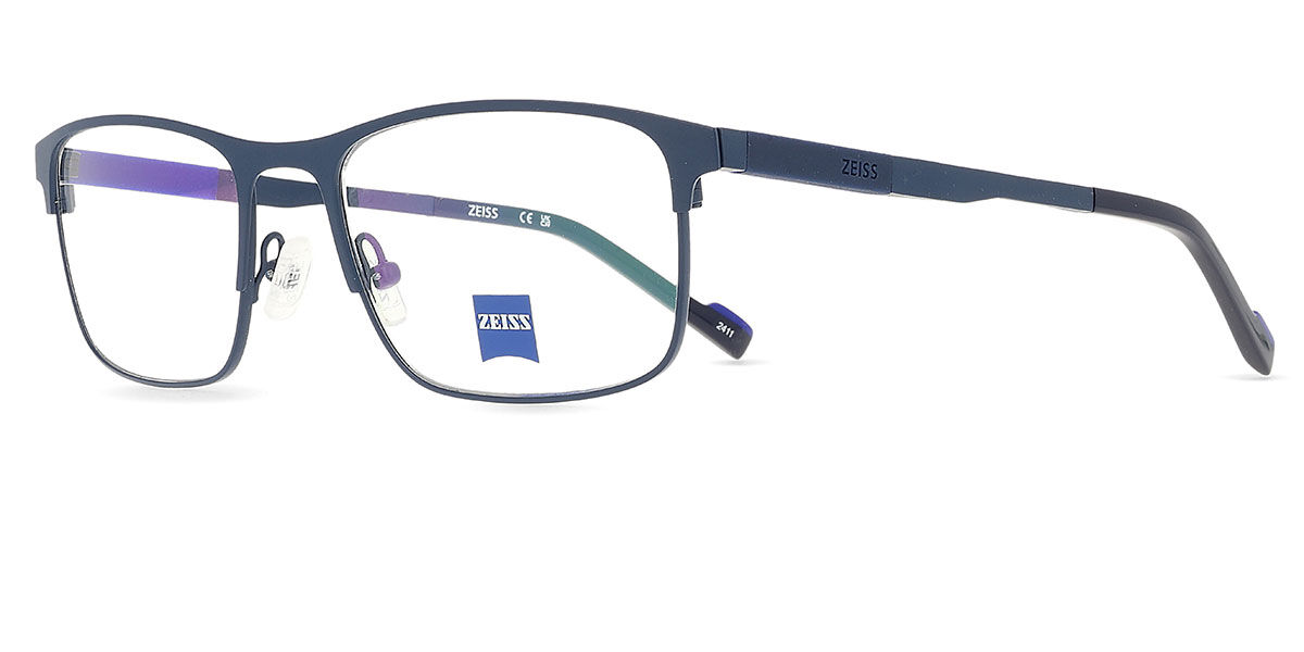 Zeiss ZS25161 403 Rectangle Dark Blue Eyeglasses | SmartBuyGlasses US