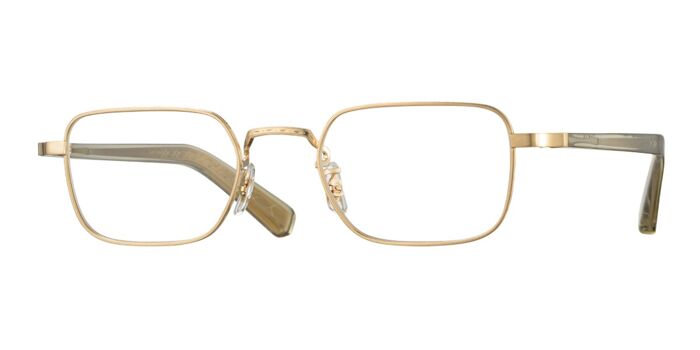 Eyevan Xoc G Rectangle Gold Eyeglasses | SmartBuyGlasses US