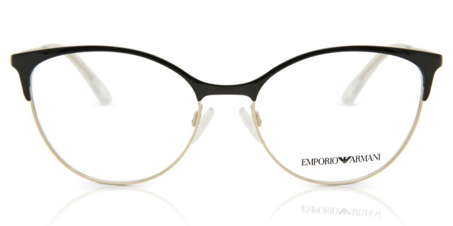 Emporio Armani Black and Gold Cat-Eye Optical Frames Emporio Armani EA1150 53mm Female Cat Eye Eyeglasses  main image 4