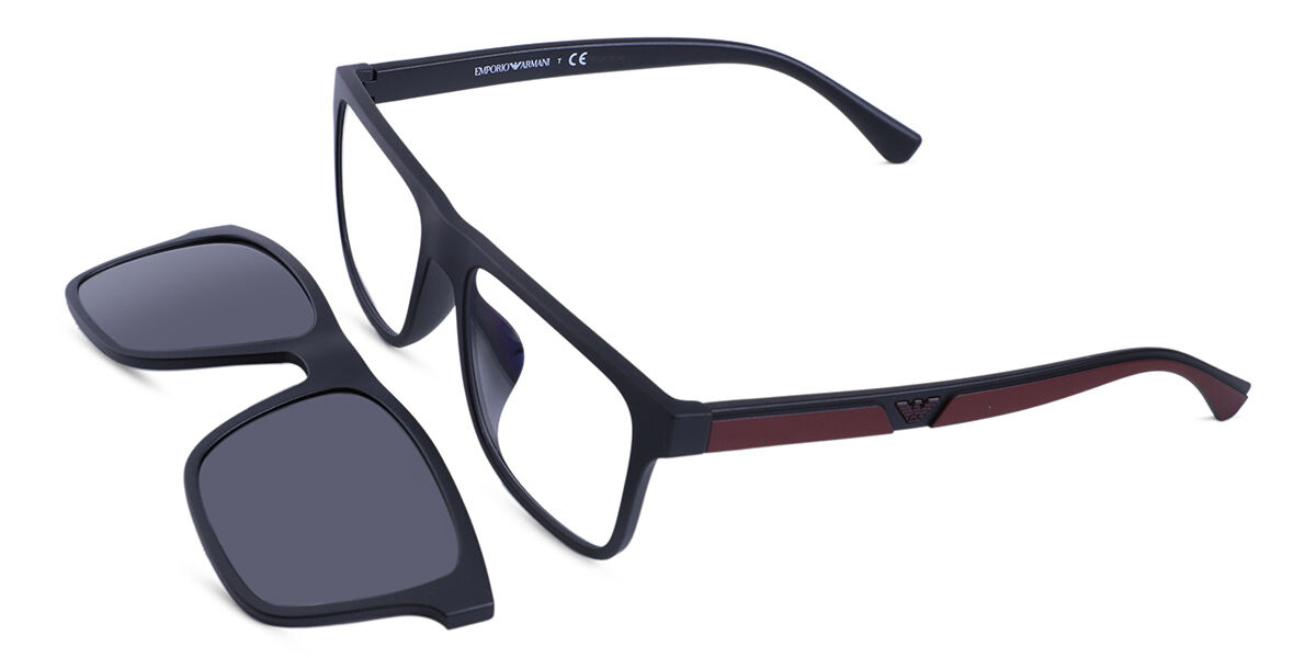 Emporio Armani EA4115F Asian Fit With Clip-On 50421W Rectangle