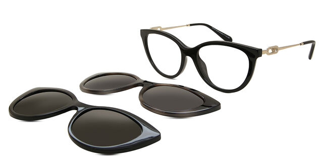 Emporio Armani EA4213U With Clip-On 50171W Cat Eye Glossy  display picture 2