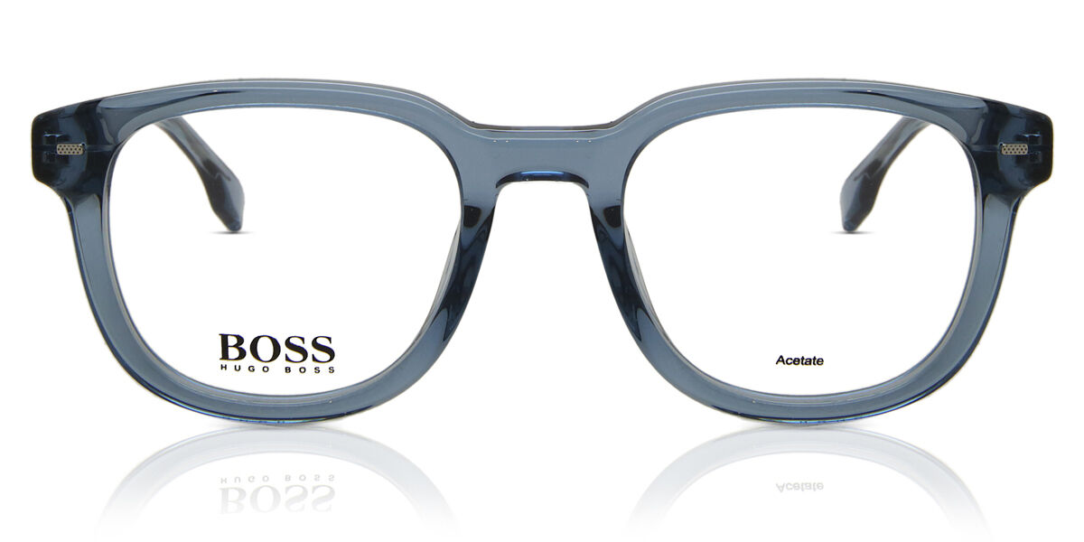 Boss 1319 PJP Square Transparent Light Blue Eyeglasses