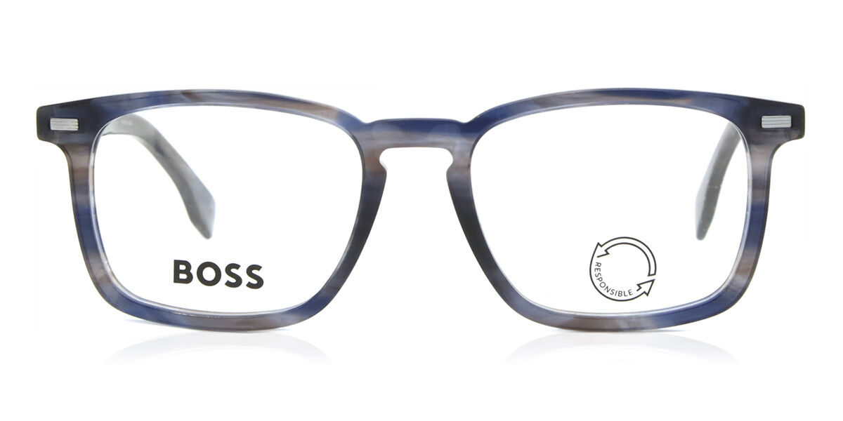 Boss 1368 JBW Square Blue Tortoise Eyeglasses | SmartBuyGlasses US
