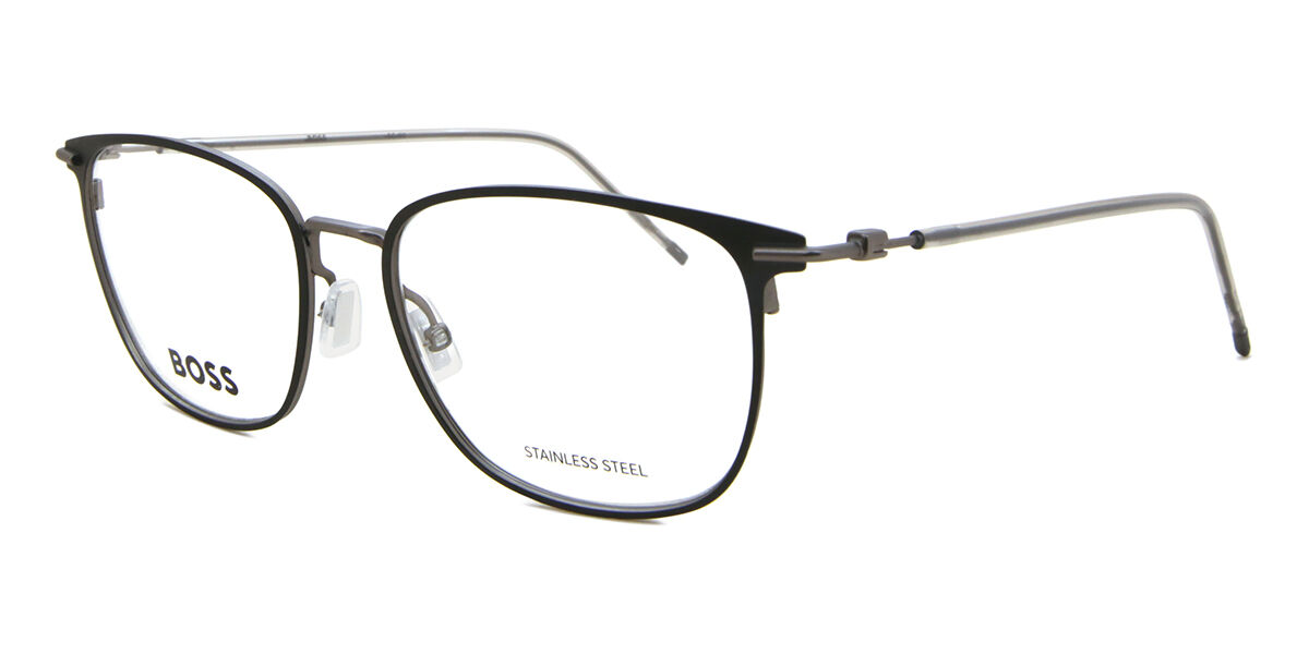 Boss 1431 RZZ Square Matte Black Eyeglasses | SmartBuyGlasses US