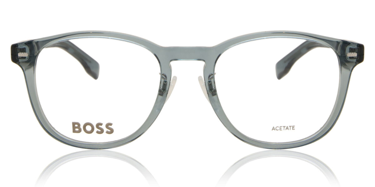 Boss 1479/F Asian Fit PJP Oval Transparent Teal Blue Eyeglasses